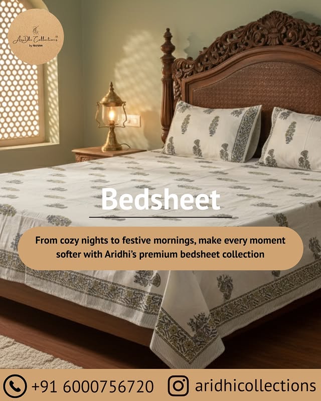 Hand Blocked Bedsheets