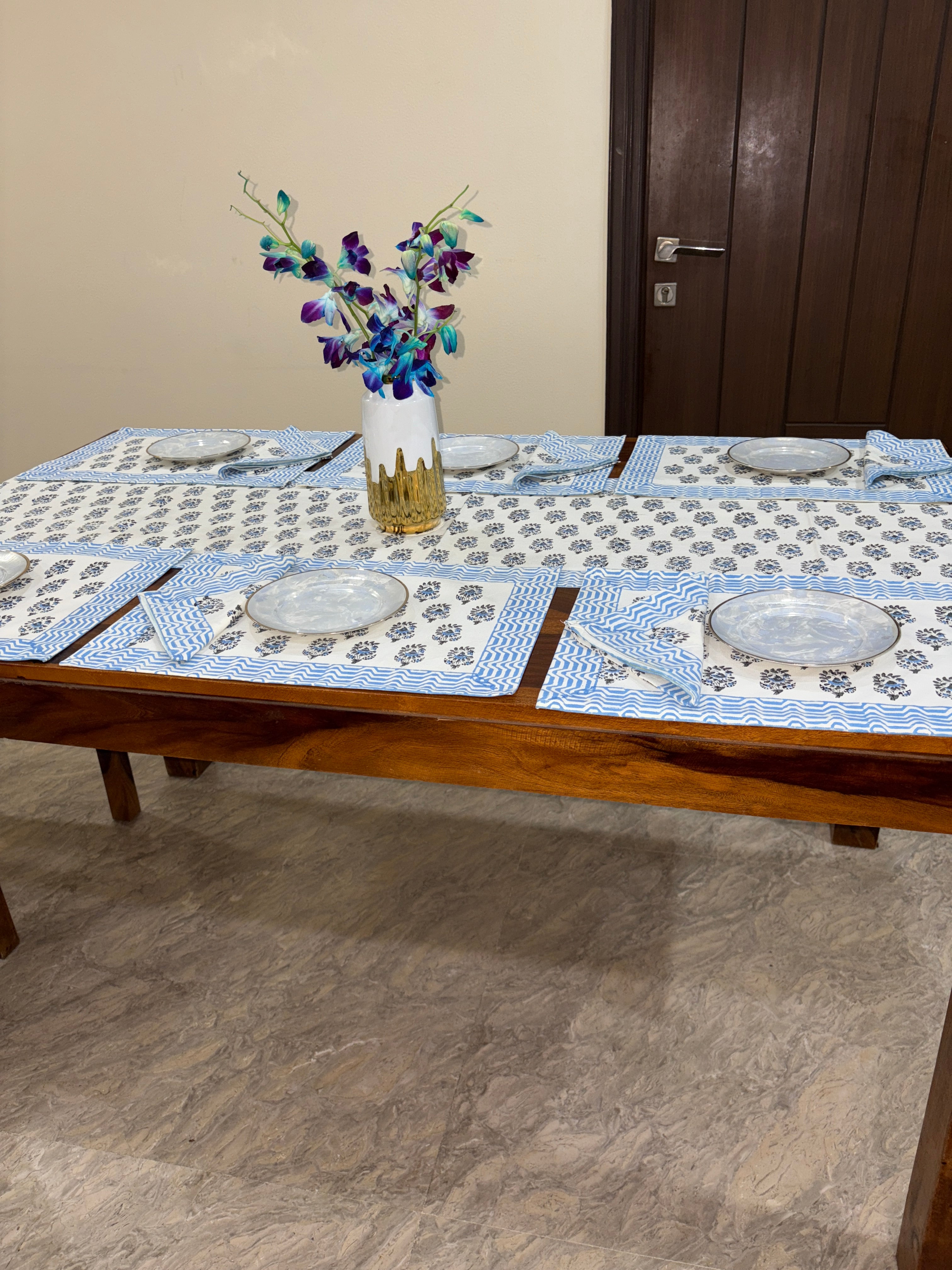 Light Blue with florals (S2)