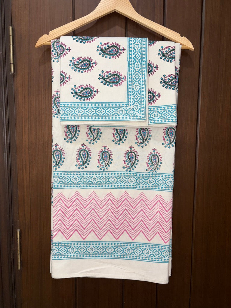 বহুৰঙী প্ৰিমিয়াম ডাবল বেডশ্বীট 108x108 (B22)