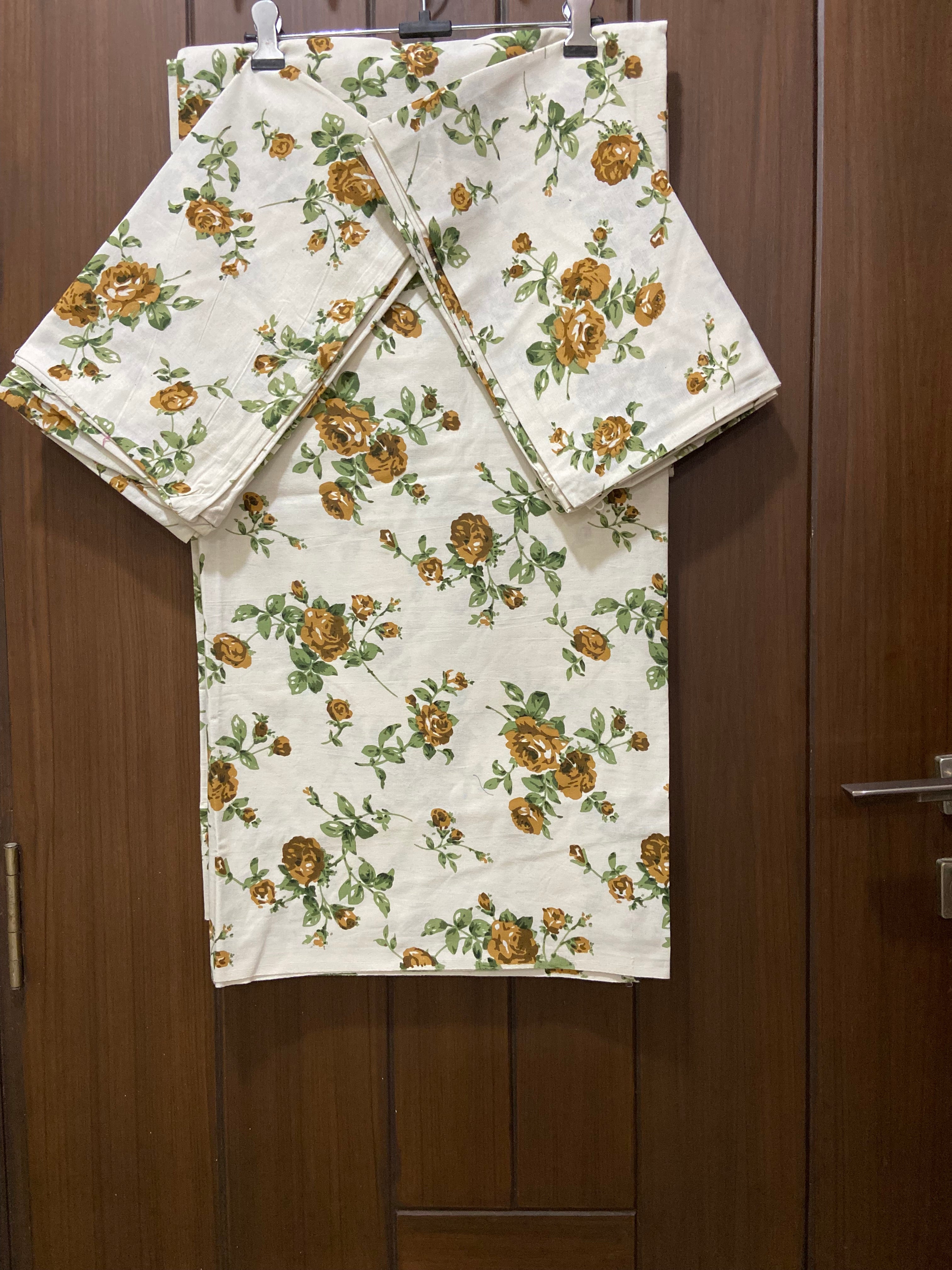 Single bedsheet with 2 pillow covers 60x90 (B38)