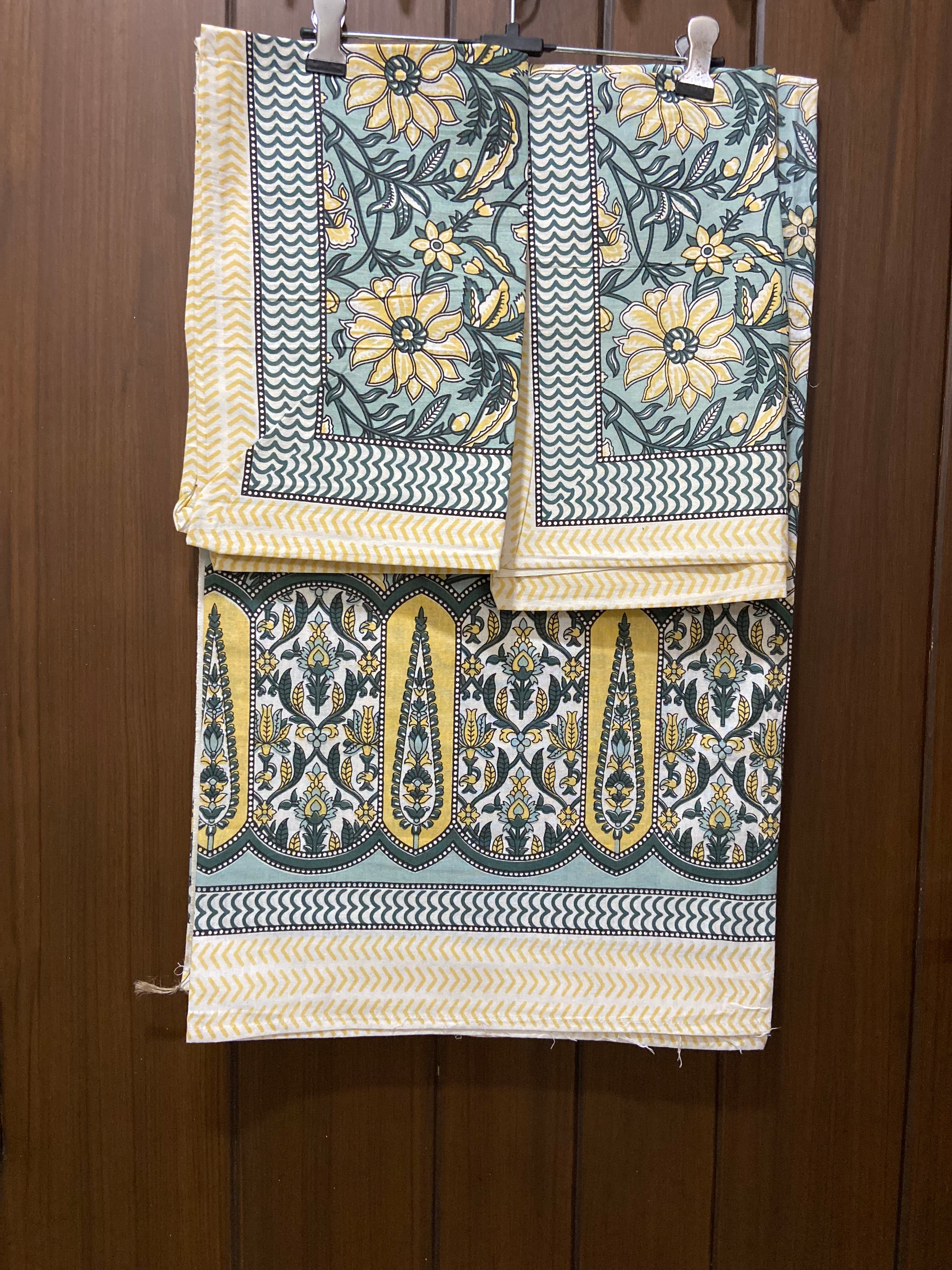 Handblocked single bedsheet 60x90 (B45)