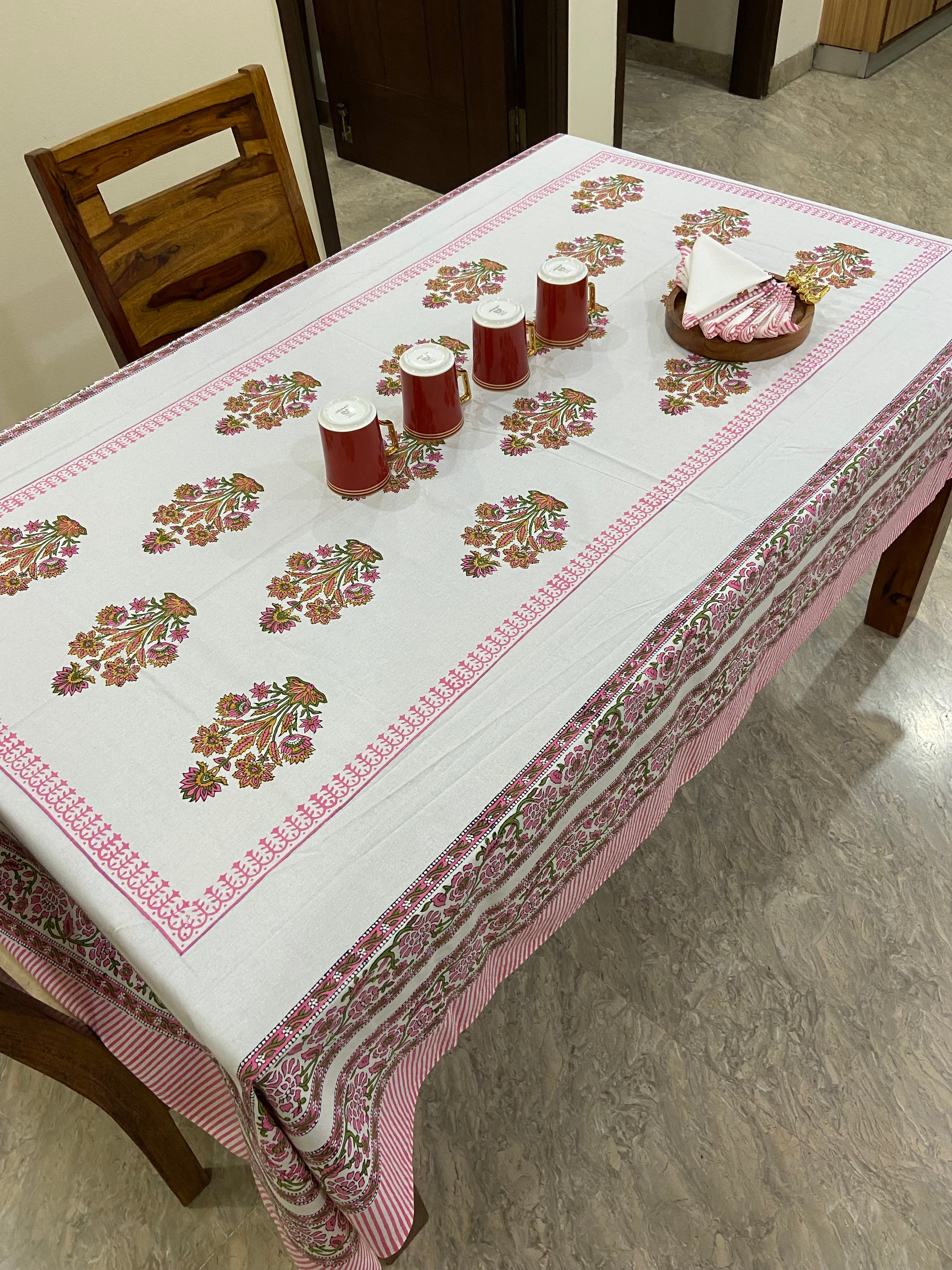 Pink and white floral patterns (S27)