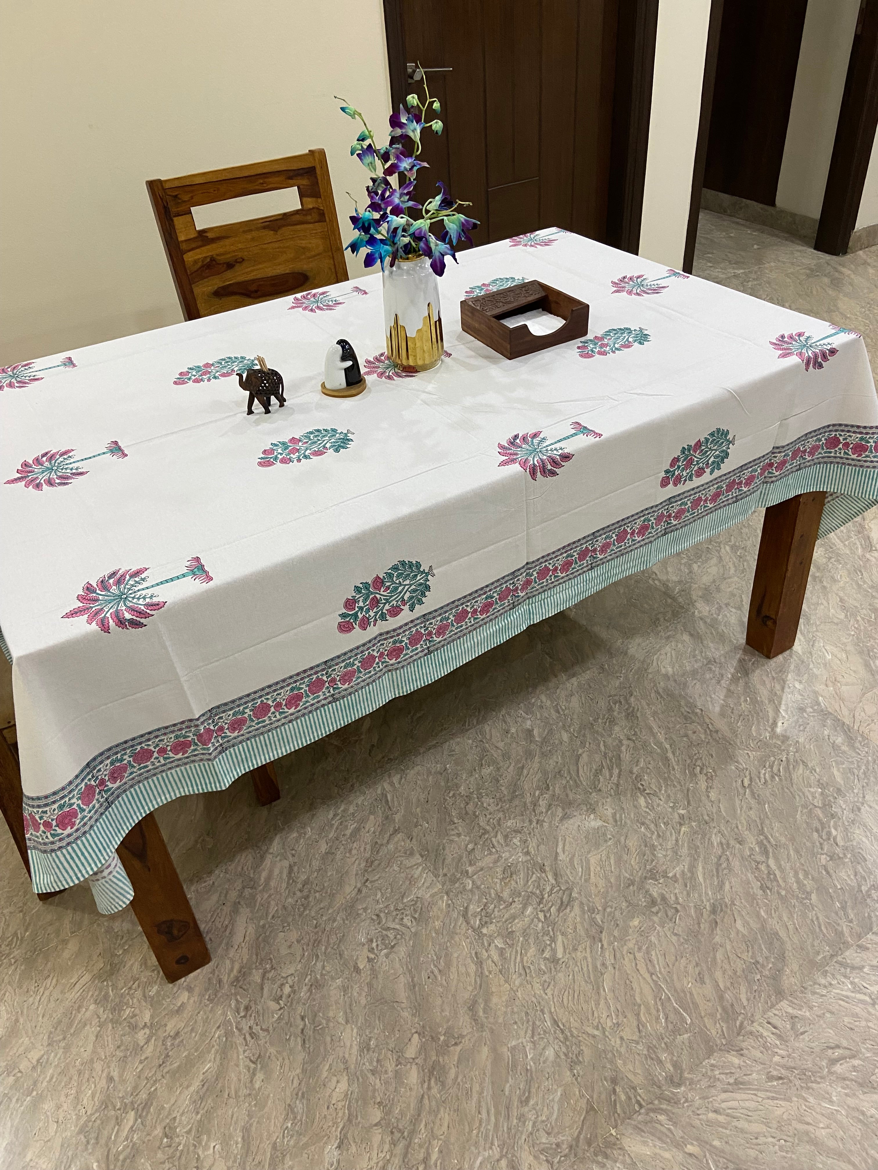 Red, white and green florals (S33)