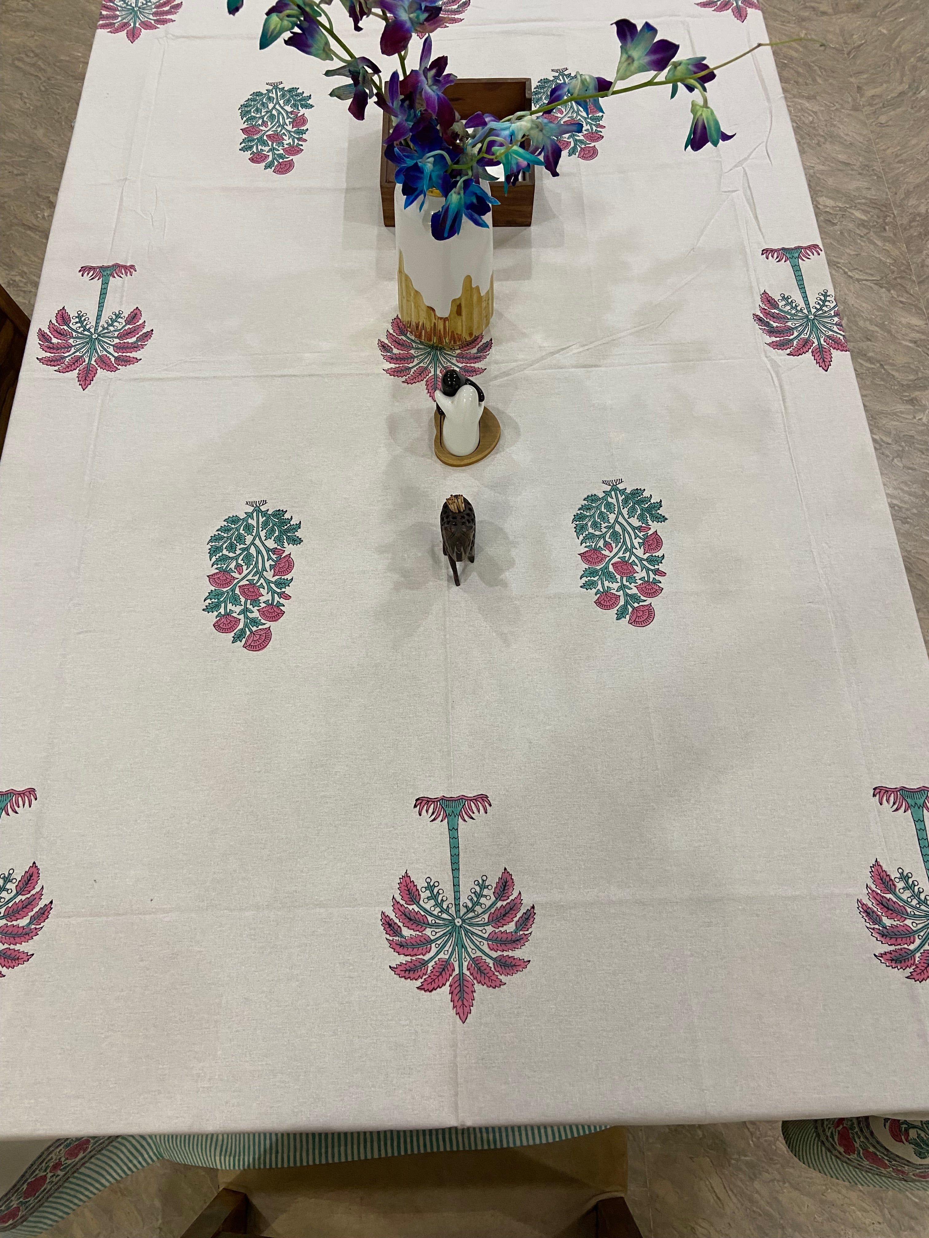 Red, white and green florals (S33)