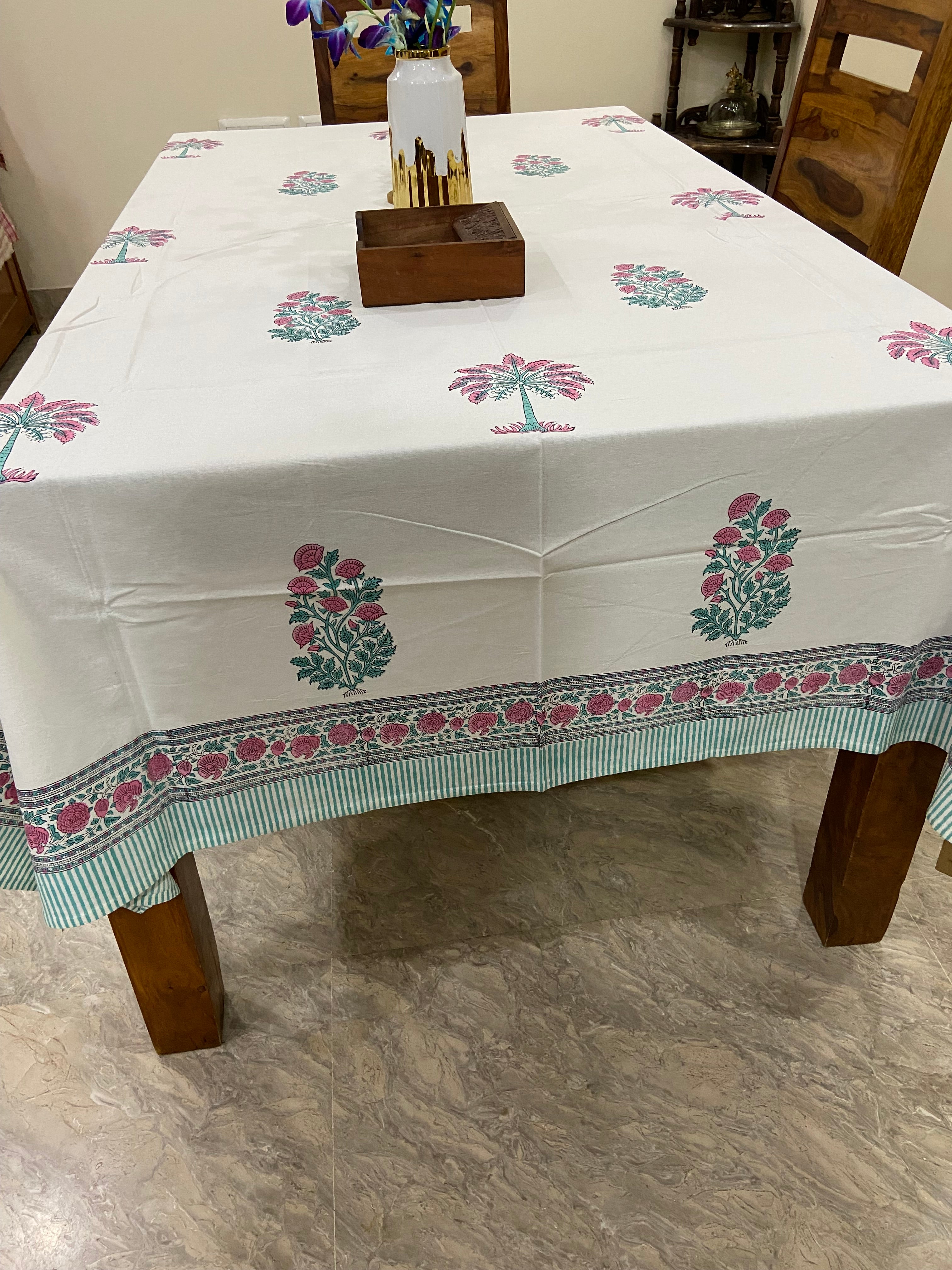 Red, white and green florals (S33)